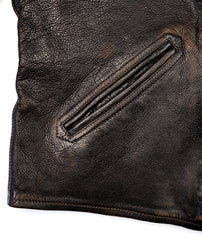 Thedi Evander Crosszip Half Belt, size 4XL, Chestnut Bruciato Horsehide