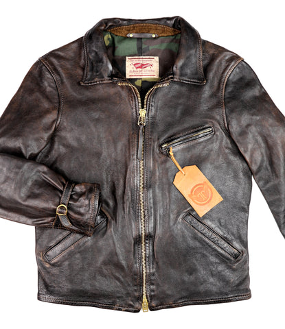 Thedi Memphis Jacket, size Medium, Chestnut Bruciato Horsehide