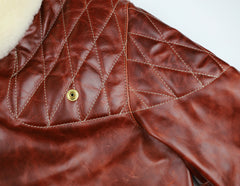 Vanson Chopper Jacket, size 38, Redwood Bainbridge