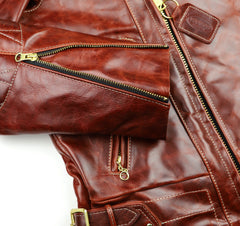 Vanson Chopper Jacket, size 38, Redwood Bainbridge
