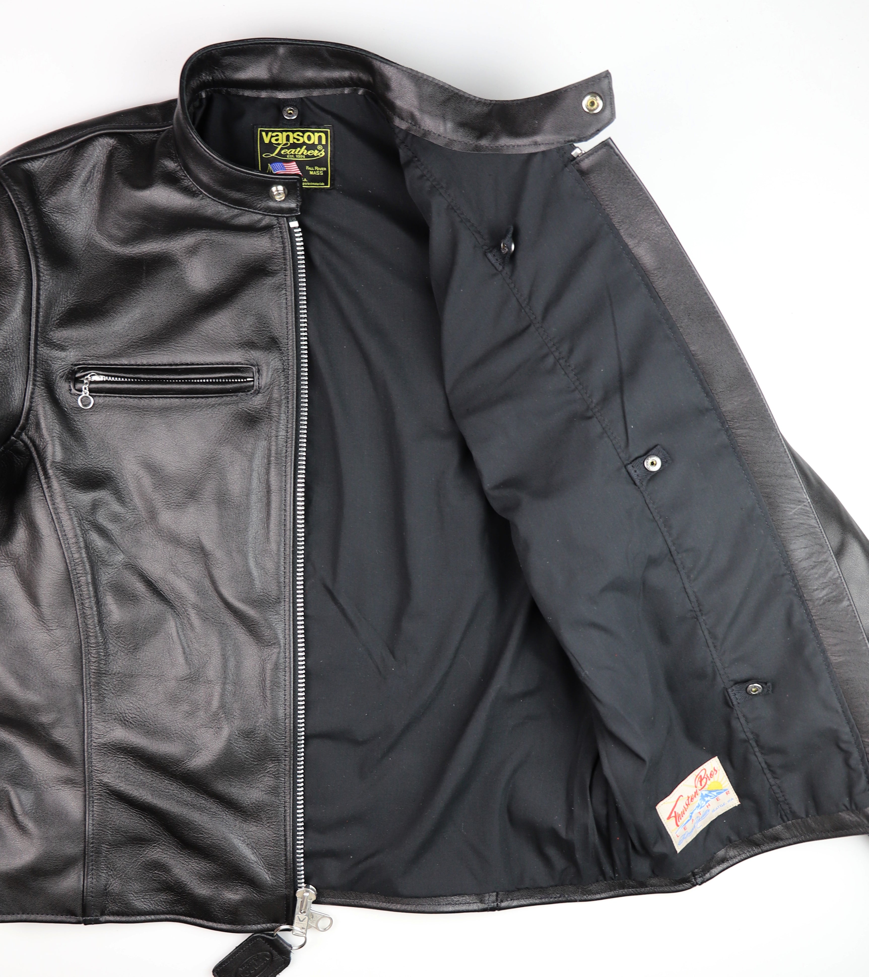 Vanson Comet PLU-3, Black Comp. Weight Cowhide, size 42