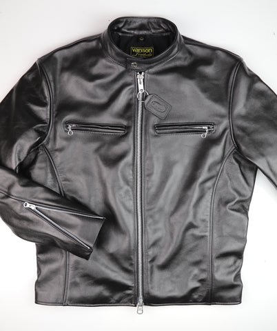 Vanson Comet PLU-3, Black Comp. Weight Cowhide, size 44