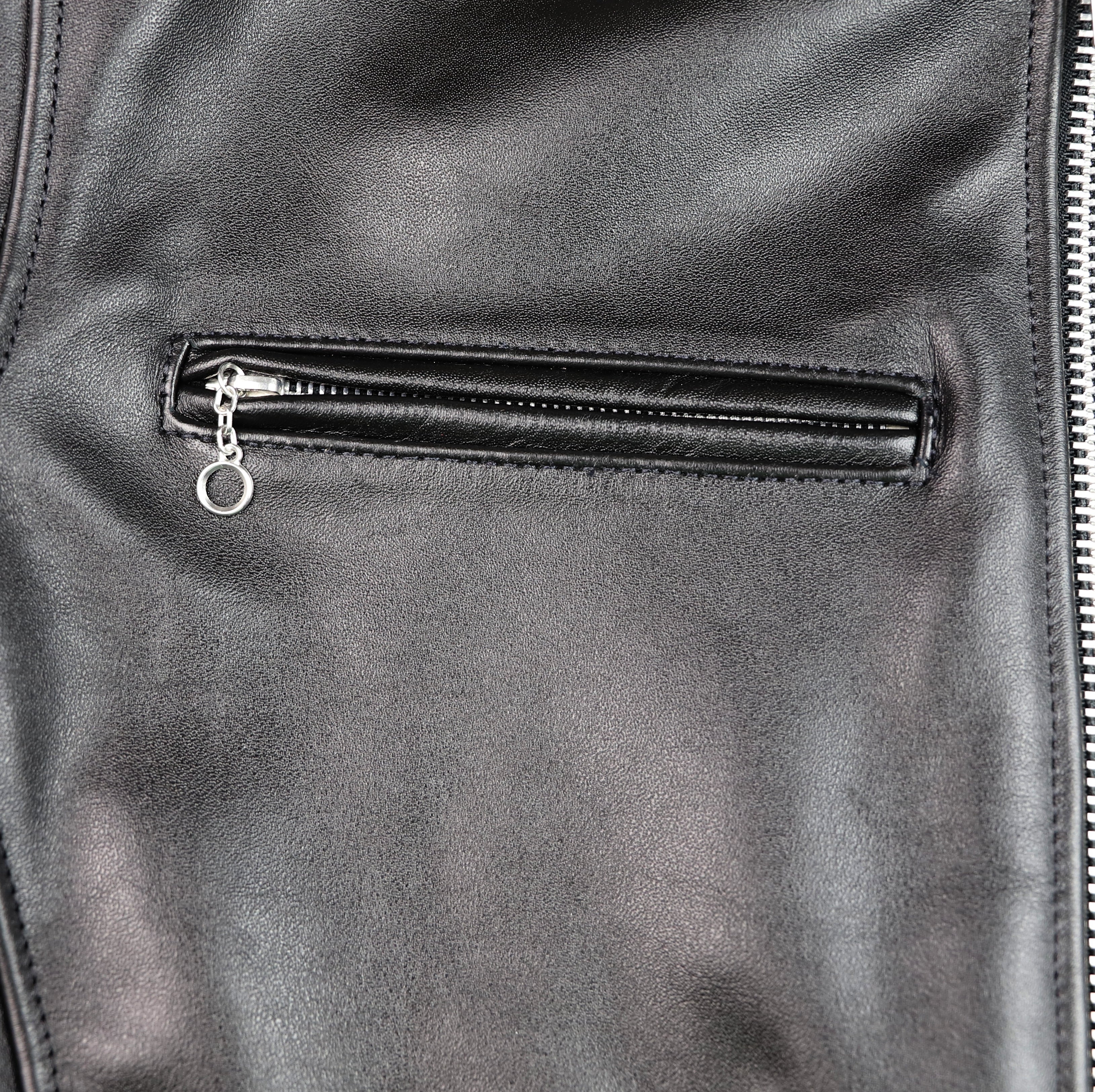 Vanson Comet PLU-3, Black Comp. Weight Cowhide, size 46