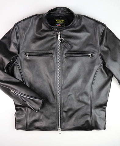Vanson Comet PLU-3, Black Comp. Weight Cowhide, size 46
