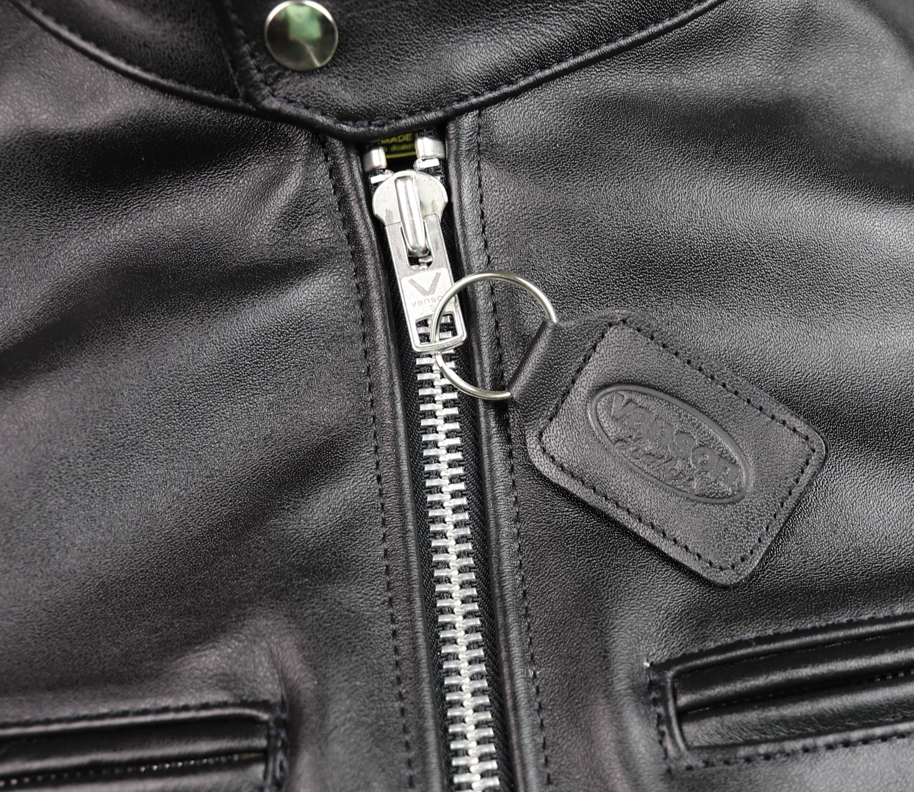 Vanson Comet PLU-3, Black Comp. Weight Cowhide, size 46