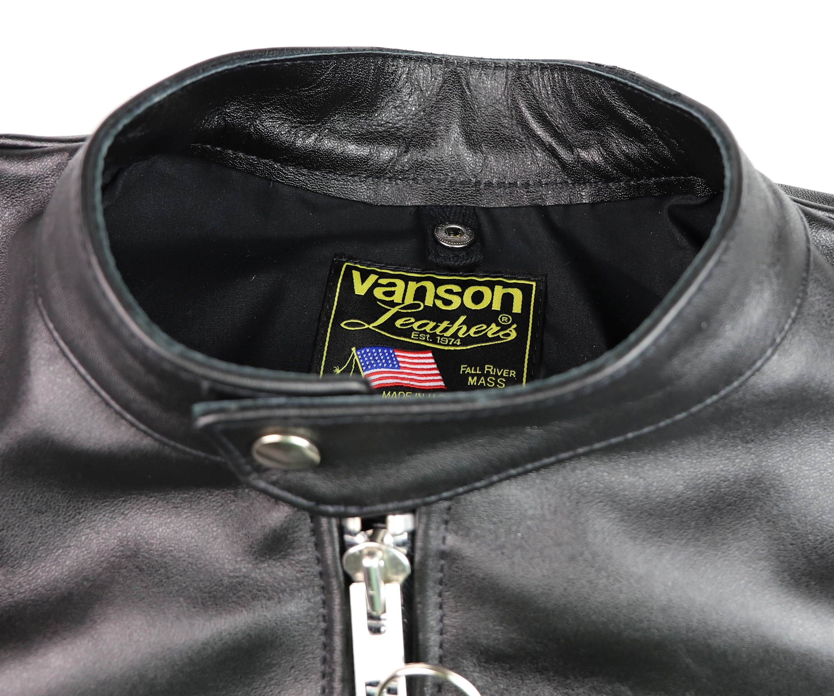Vanson Comet PLU-3, Black Comp. Weight Cowhide, size 46