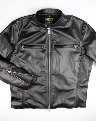Vanson Comet PLU-3, Black Comp. Weight Cowhide, size 46