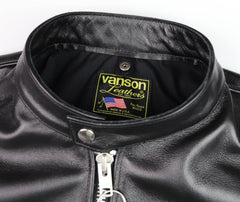 Vanson Comet PLU-3, Black Comp. Weight Cowhide, size 48
