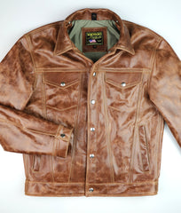 Vanson Maverick II, Whiskey Roma Cowhide, size 40