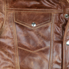 Vanson Maverick II, Whiskey Roma Cowhide, size 44