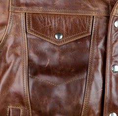 Vanson Maverick II, Whiskey Roma Cowhide, size 42