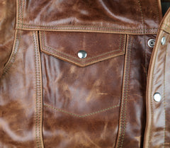 Vanson Maverick II, Whiskey Roma Cowhide, size 48