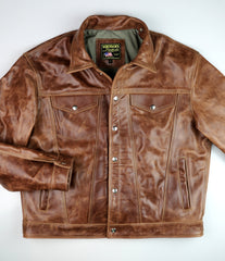Vanson Maverick II, Whiskey Roma Cowhide, size 48