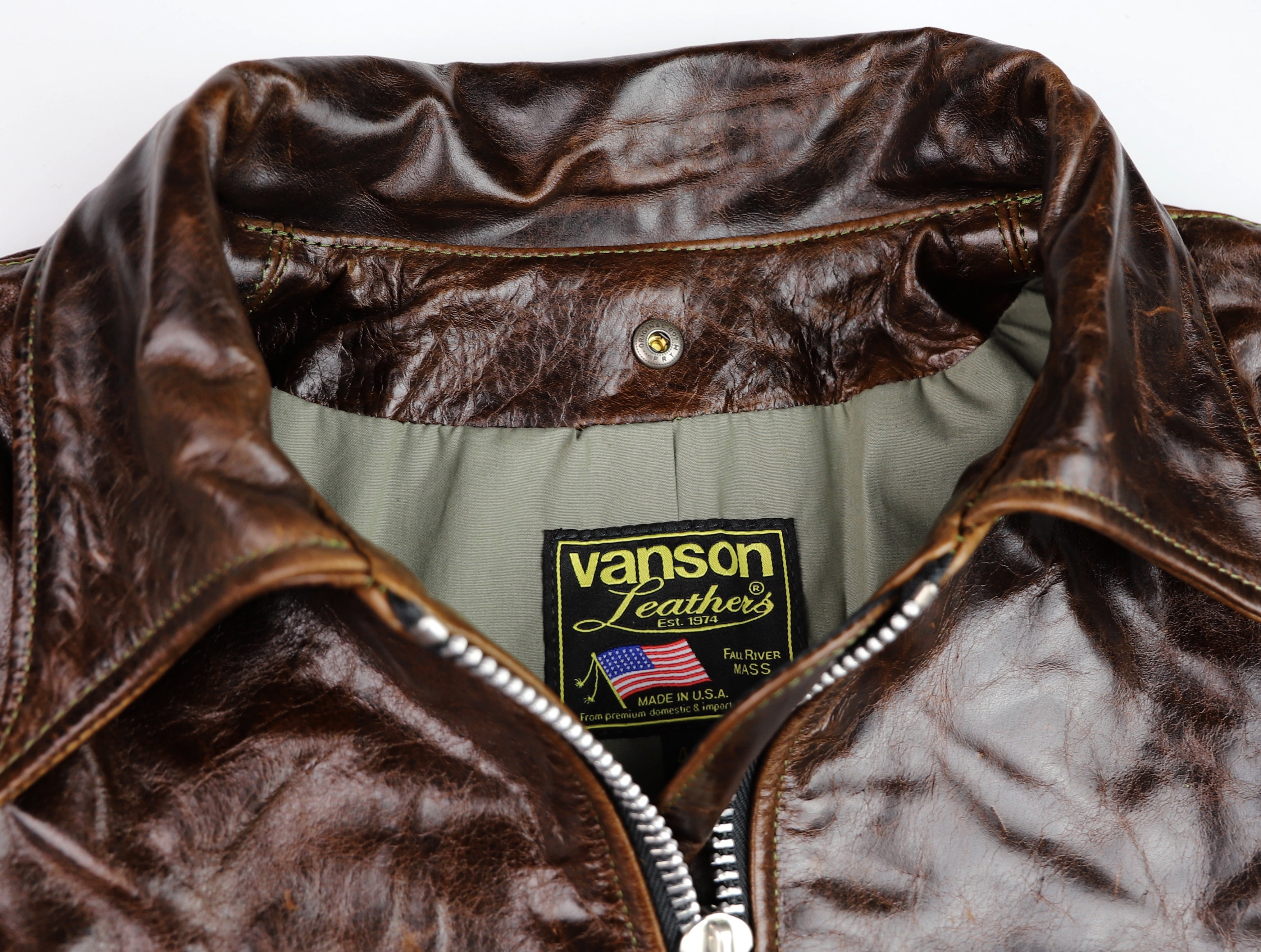Vanson Oxford, size 42, Dark Hickory Vancouver Cowhide