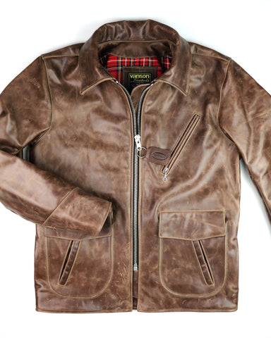 Vanson Woodway, Brandy Roma Cowhide, size 42