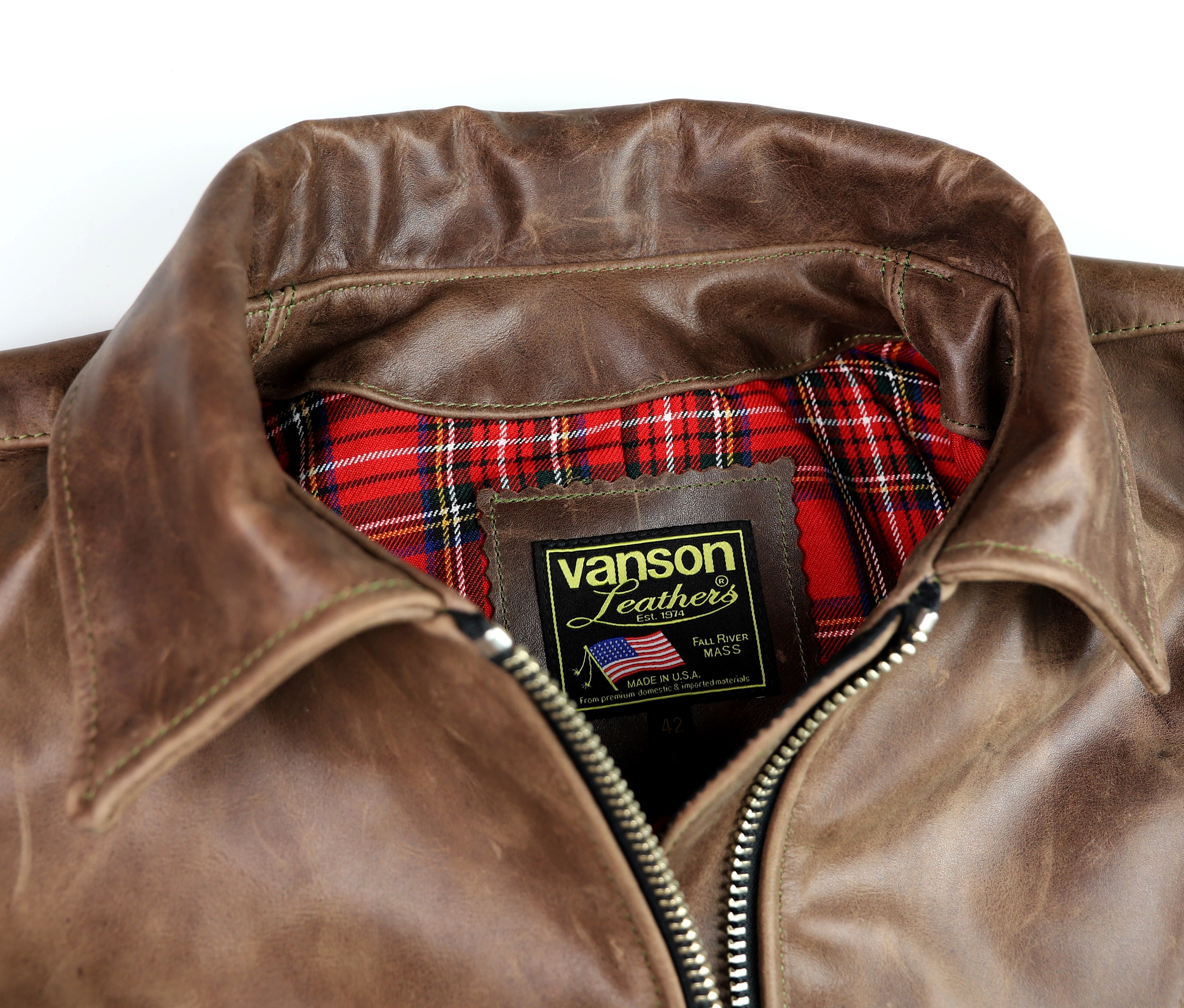 Vanson Woodway, Brandy Roma Cowhide, size 42