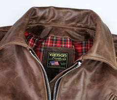 Vanson Woodway, Brandy Roma Cowhide, size 44