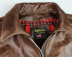 Vanson Woodway, Brandy Roma Cowhide, size 46