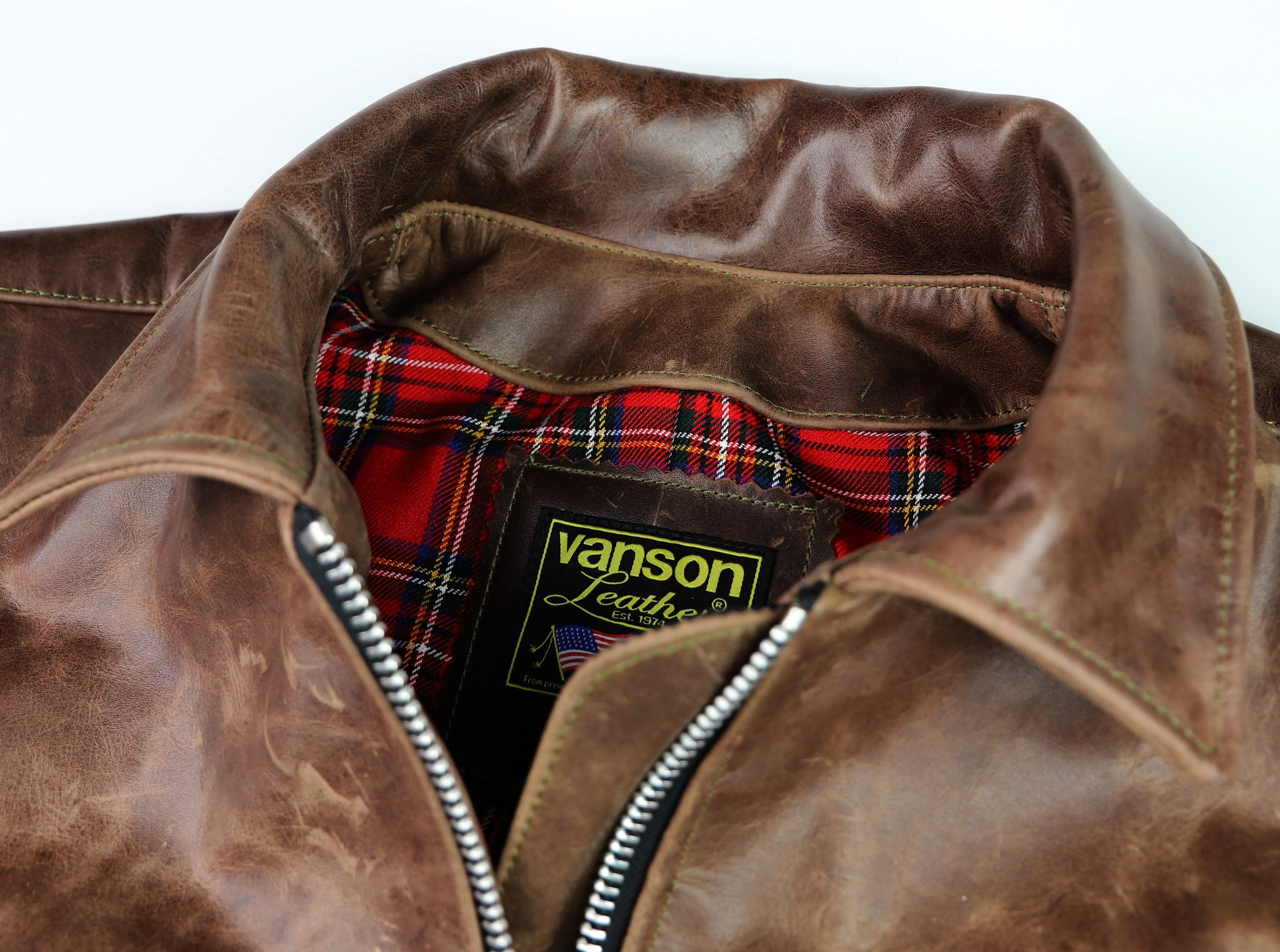 Vanson Woodway, Brandy Roma Cowhide, size 48