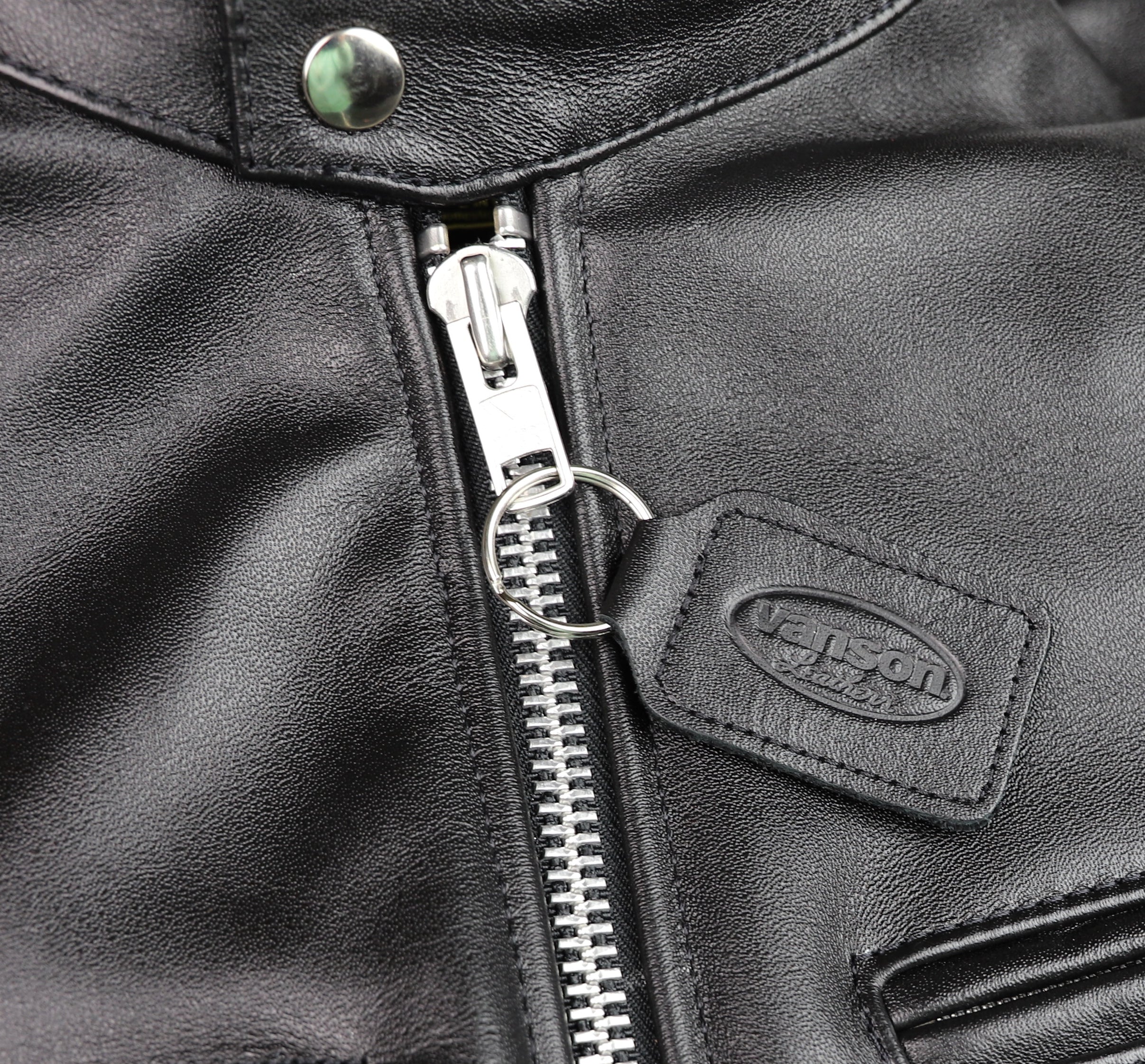 Vanson Comet PLU-3, Black Comp. Weight Cowhide, size 44