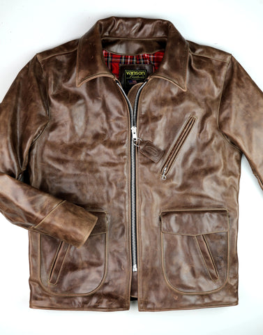 Vanson Woodway, Brandy Roma Cowhide, size 46