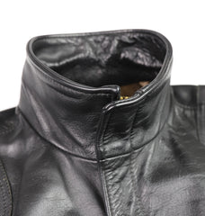 Vintage Cafe Racer Jacket, Black, size Medium