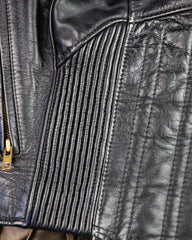 Vintage Cafe Racer Jacket, Black, size Medium