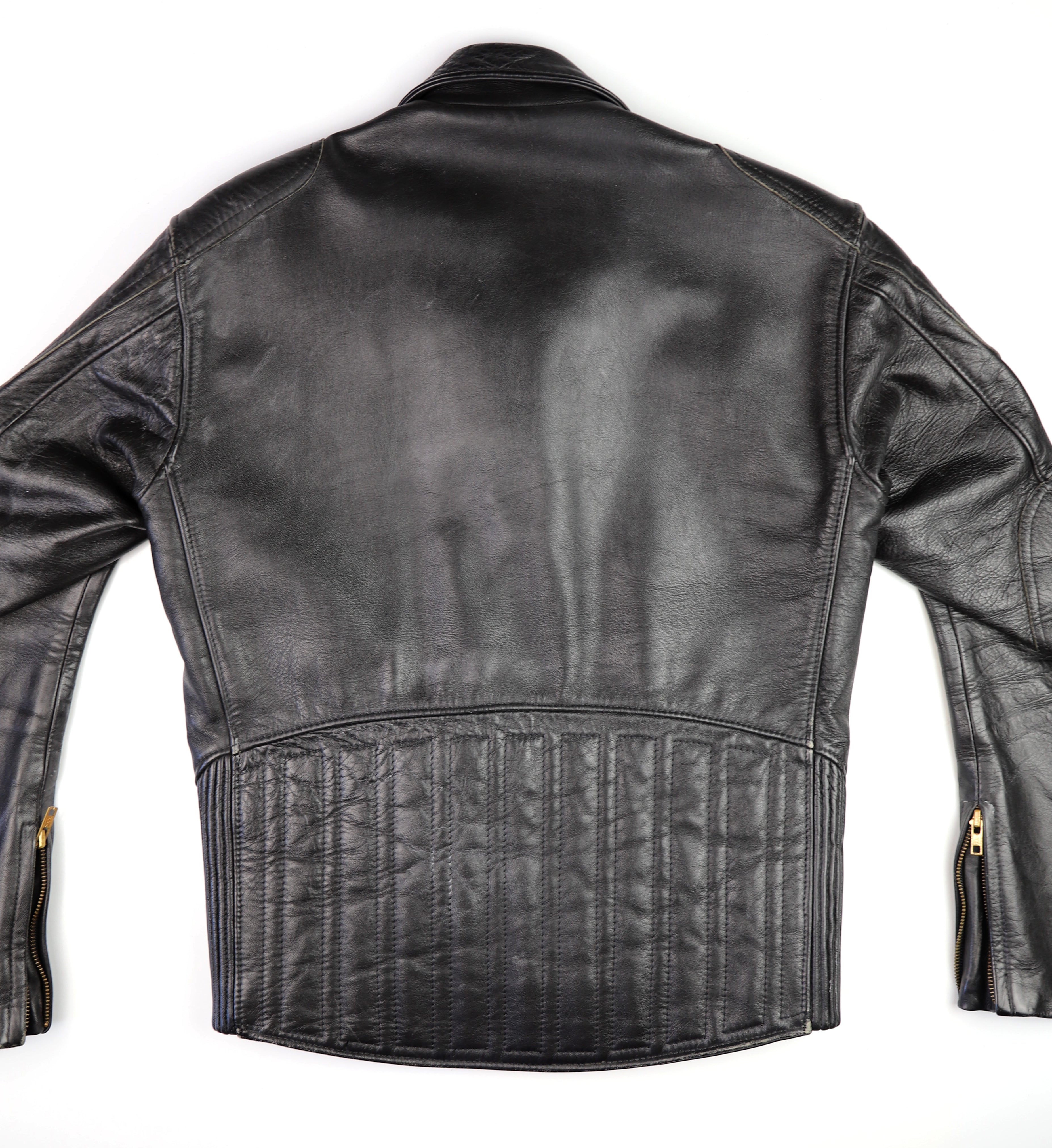 Vintage Cafe Racer Jacket, Black, size Medium