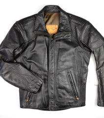 Vintage Cafe Racer Jacket, Black, size Medium