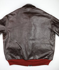 Aero A-2 Military Flight Jacket, size 50, Dark Seal Vicenza Horsehide