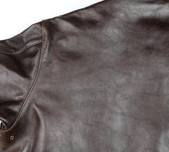 Aero A-2 Military Flight Jacket, size 50, Dark Seal Vicenza Horsehide