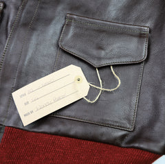 Aero A-2 Military Flight Jacket, size 44, Dark Seal Vicenza Horsehide