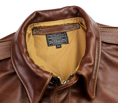 Aero A-2 Military Flight Jacket, size 44, Russet Vicenza Horsehide