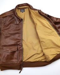 Aero A-2 Military Flight Jacket, size 44, Russet Vicenza Horsehide