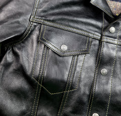 Aero 557XX Type 3 Jean Jacket, size 40, Blackened Brown Vicenza Horsehide