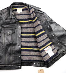 Aero 557XX Type 3 Jean Jacket, size 42, Blackened Brown Vicenza Horsehide