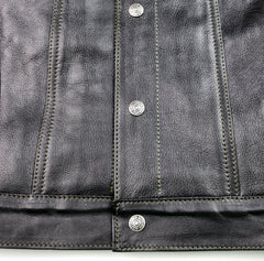 Aero 557XX Type 3 Jean Jacket, size 42, Blackened Brown Vicenza Horsehide