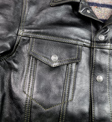 Aero 557XX Type 3 Jean Jacket, size 42, Blackened Brown Vicenza Horsehide