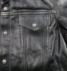 Aero 557XX Type 3 Jean Jacket, size 42, Blackened Brown Vicenza Horsehide