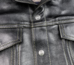 Aero 557XX Type 3 Jean Jacket, size 42, Blackened Brown Vicenza Horsehide