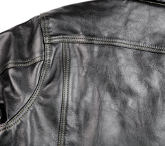 Aero 557XX Type 3 Jean Jacket, size 42, Blackened Brown Vicenza Horsehide