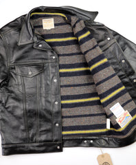 Aero 557XX Type 3 Jean Jacket, size 40, Blackened Brown Vicenza Horsehide