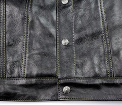 Aero 557XX Type 3 Jean Jacket, size 40, Blackened Brown Vicenza Horsehide