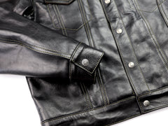 Aero 557XX Type 3 Jean Jacket, size 40, Blackened Brown Vicenza Horsehide