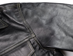 Aero 557XX Type 3 Jean Jacket, size 40, Blackened Brown Vicenza Horsehide