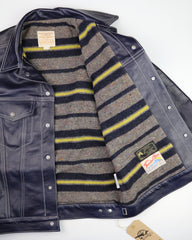 Aero 557XX Type 3 Jean Jacket, size 40, Blue Vicenza Horsehide