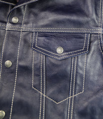 Aero 557XX Type 3 Jean Jacket, size 40, Blue Vicenza Horsehide