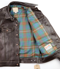 Aero 557XX Type 3 Jean Jacket, size 40, Dark Seal Vicenza Horsehide