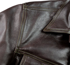 Aero 557XX Type 3 Jean Jacket, size 40, Dark Seal Vicenza Horsehide