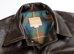 Aero 557XX Type 3 Jean Jacket, size 40, Dark Seal Vicenza Horsehide